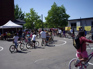 Kids had fun at the bike rodeo